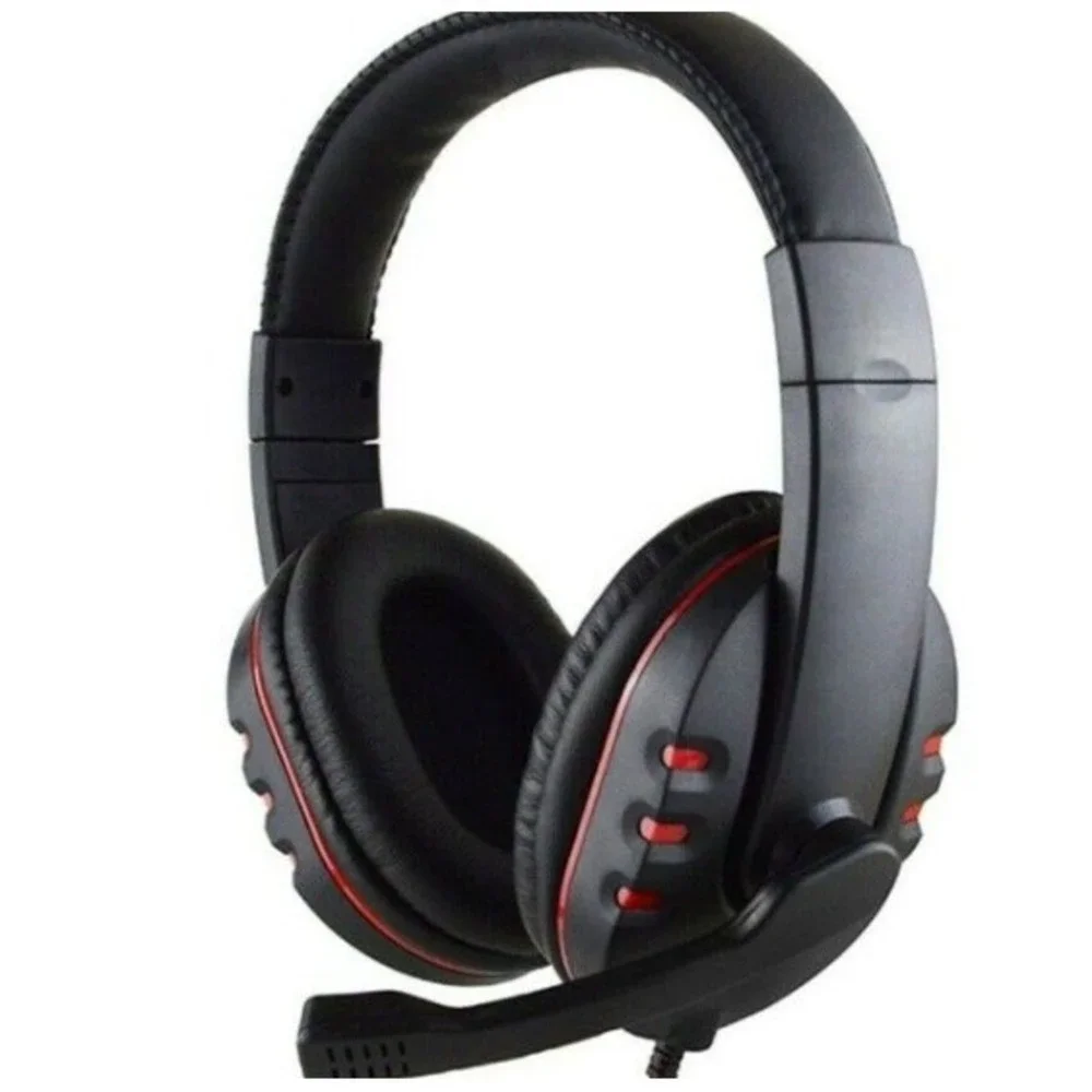 3.5mm Wired Gaming Headphones Over Ear Stereo Bass Game Headset Noise Canceling